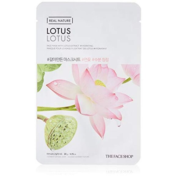 THE FACE SHOP Real Nature Mask Sheet Lotus NEW Bundle pack - Picture 1 of 1